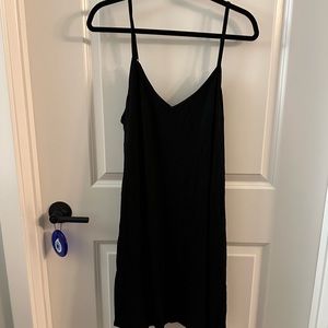 black Slip Dress Cotton